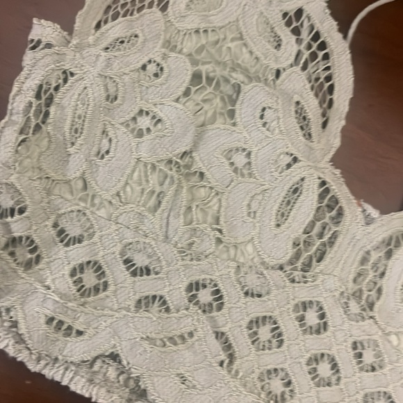 Adella Lace Bralette by Free People Olive Lace Bralette Sz sm BNWT - Picture 6 of 8